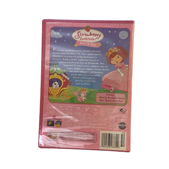 Vtg Strawberry Shortcake Dress Up Days DVD Sealed English Spanish Animation New - Picture 4 of 6